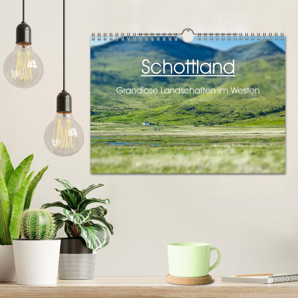 Beispielinhalt (Bild) Schottland - grandiose Landschaften im Westen (Wandkalender 2026 DIN A4 quer), CALVENDO Monatskalender