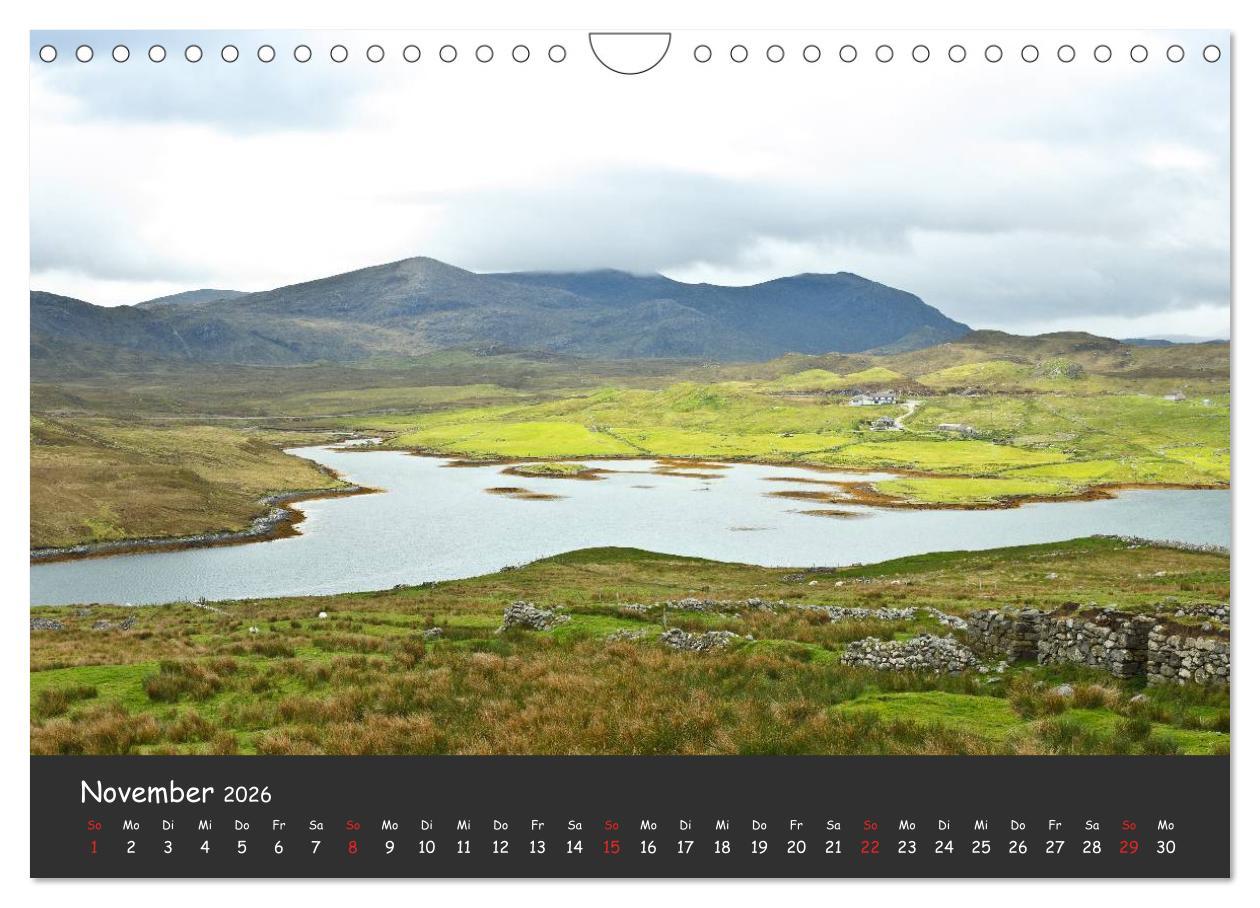 Beispielinhalt (Bild) Schottland - grandiose Landschaften im Westen (Wandkalender 2026 DIN A4 quer), CALVENDO Monatskalender