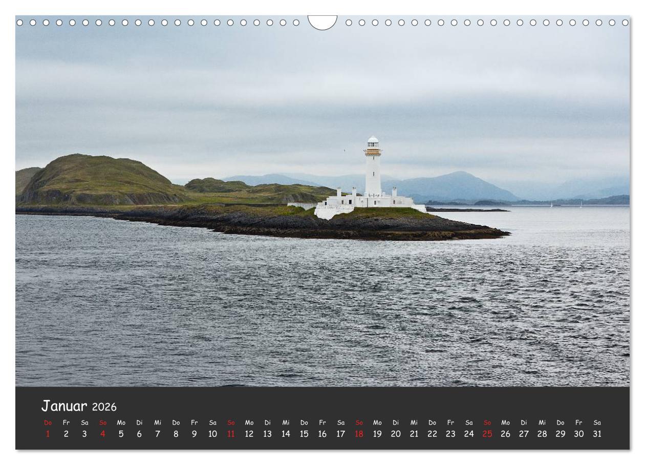 Beispielinhalt (Bild) Schottland - grandiose Landschaften im Westen (Wandkalender 2026 DIN A3 quer), CALVENDO Monatskalender