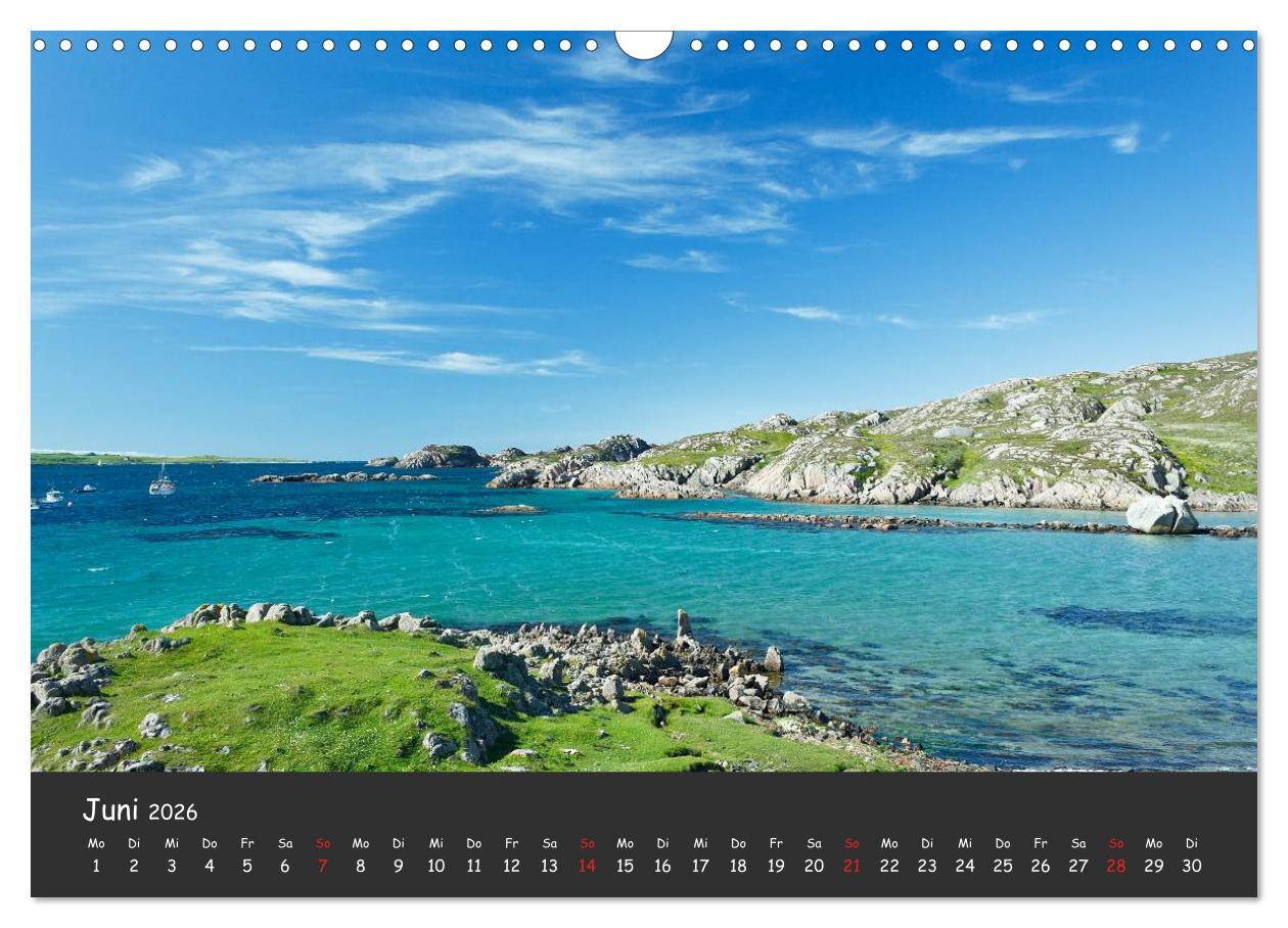 Beispielinhalt (Bild) Schottland - grandiose Landschaften im Westen (Wandkalender 2026 DIN A3 quer), CALVENDO Monatskalender