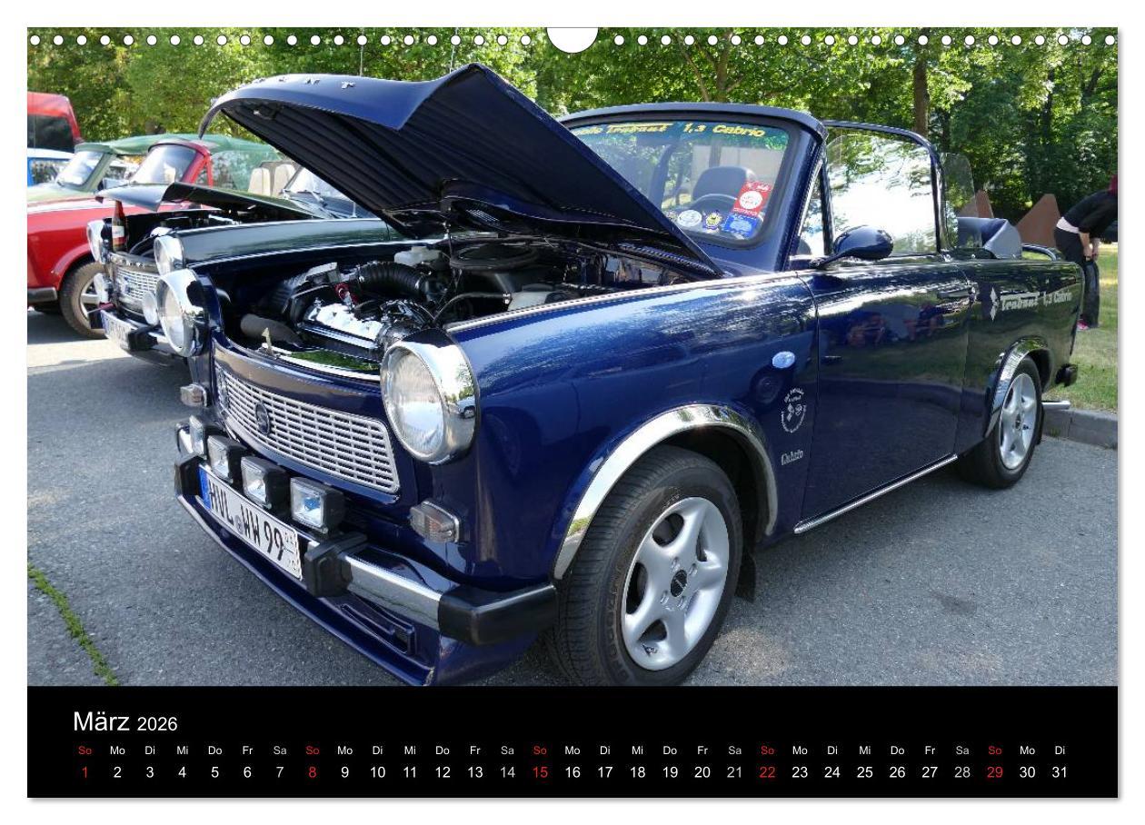 Beispielinhalt (Bild) Trabantfahrertreffen Zwickau (Wandkalender 2026 DIN A3 quer), CALVENDO Monatskalender