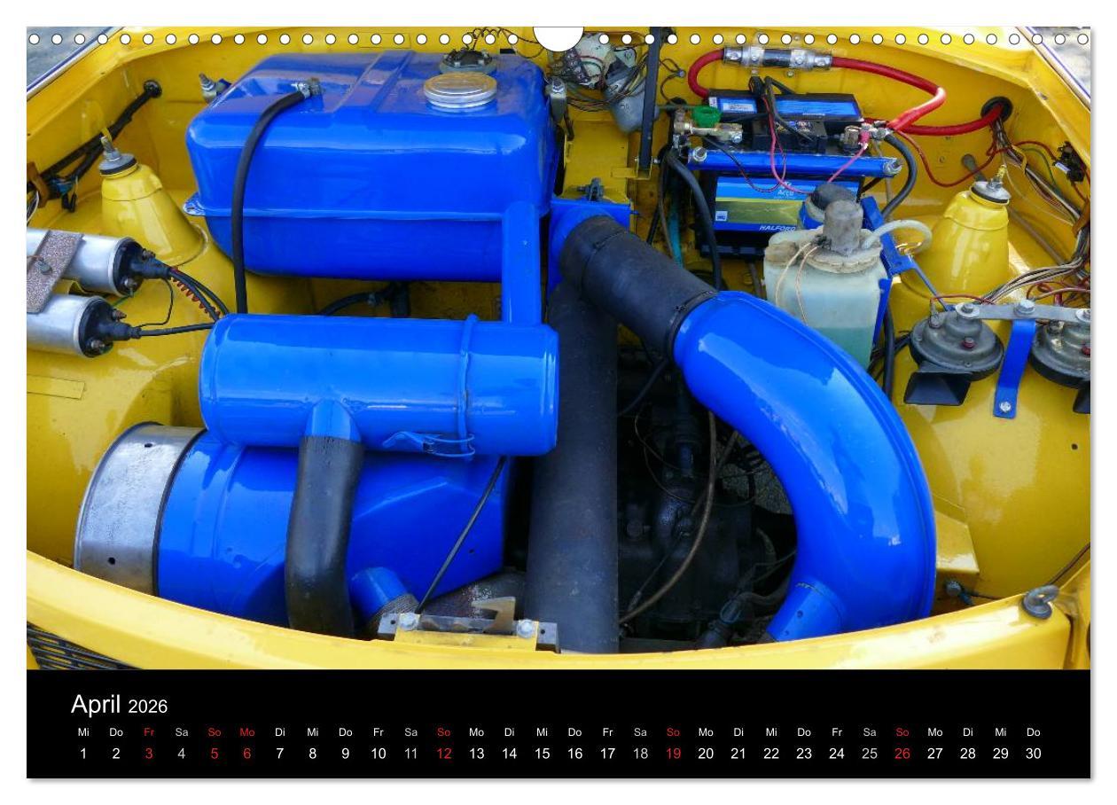 Beispielinhalt (Bild) Trabantfahrertreffen Zwickau (Wandkalender 2026 DIN A3 quer), CALVENDO Monatskalender