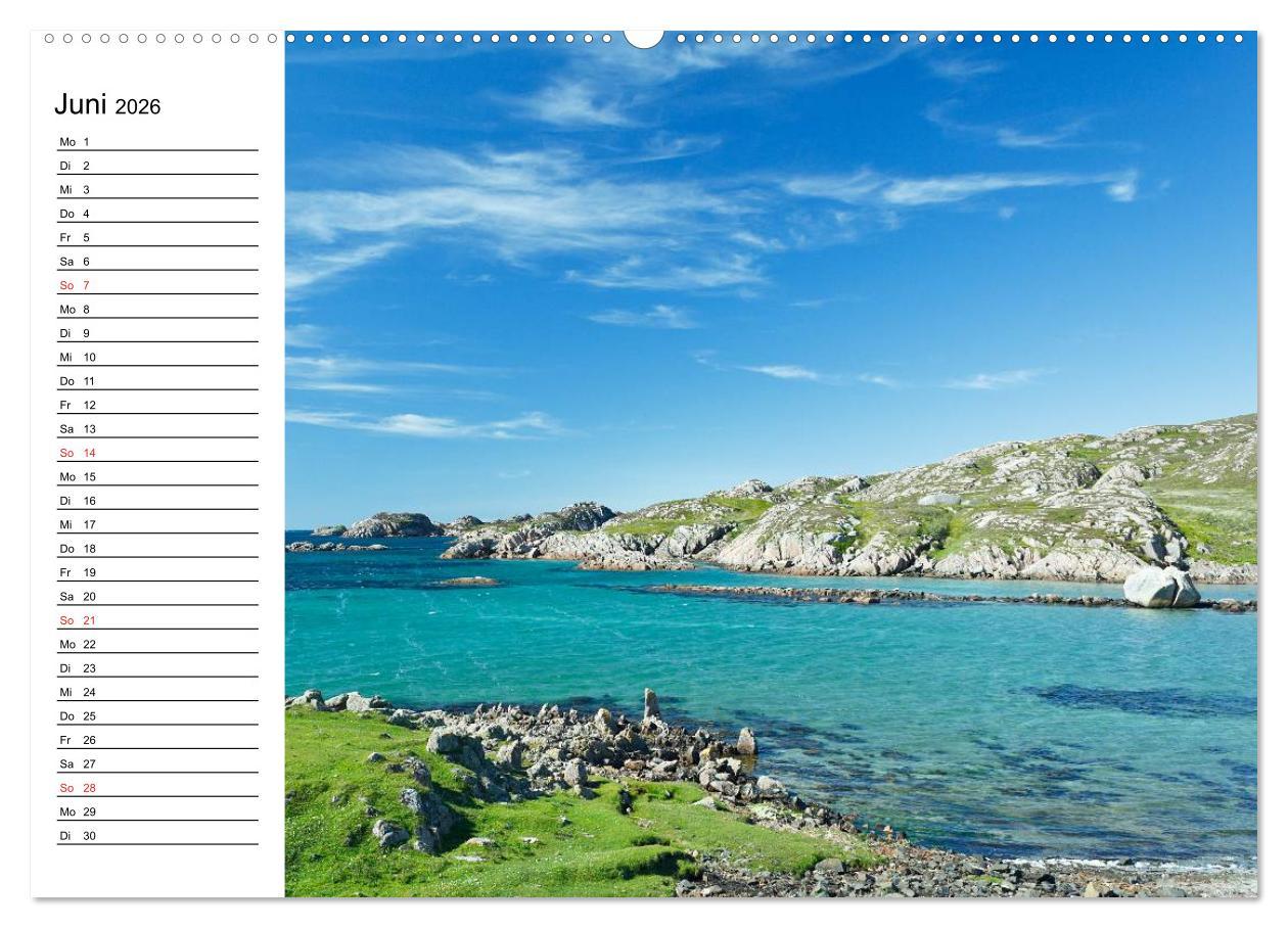 Beispielinhalt (Bild) Schottland - grandiose Landschaften im Westen (hochwertiger Premium Wandkalender 2026 DIN A2 quer), Kunstdruck in Hochglanz