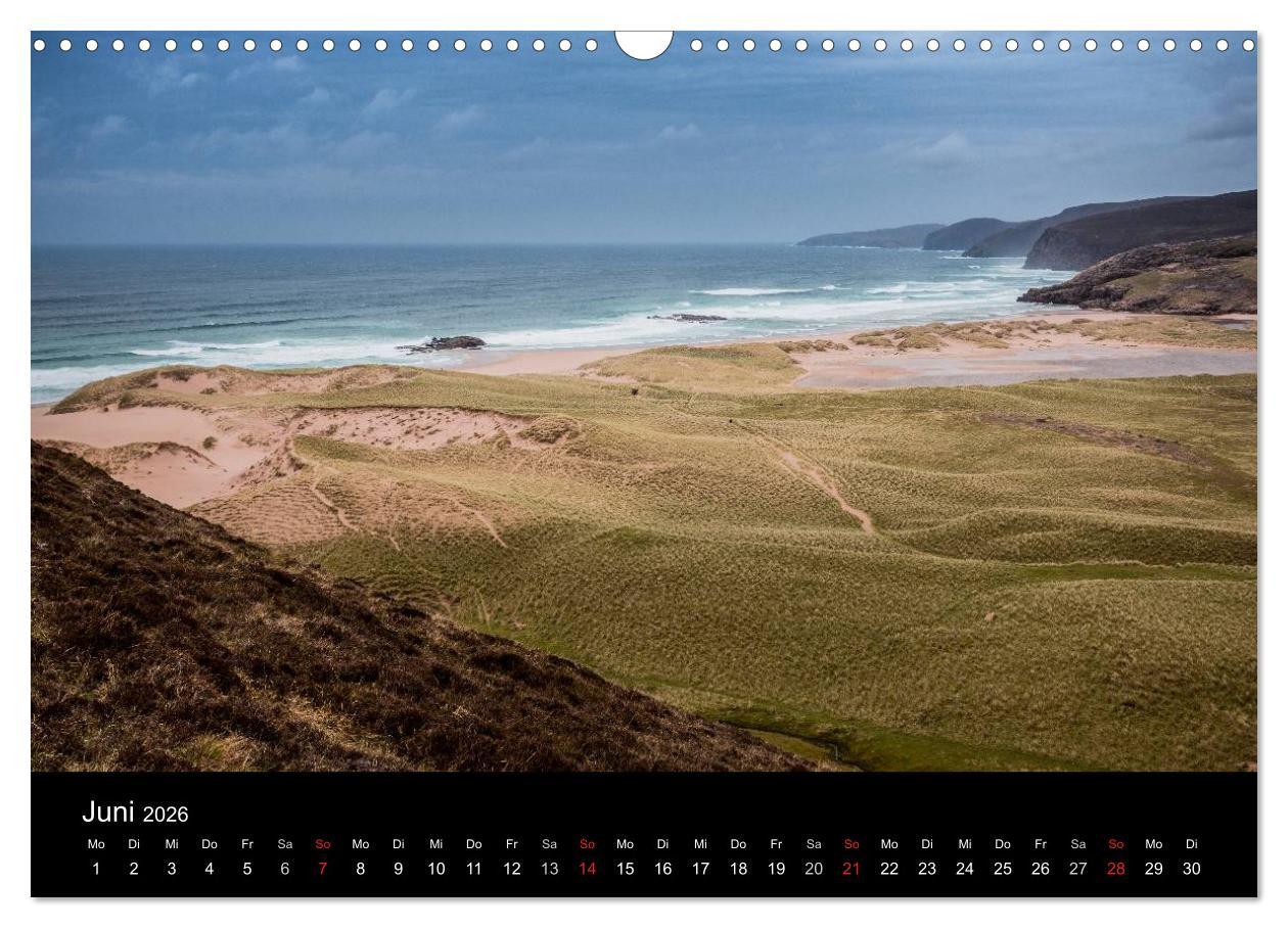 Beispielinhalt (Bild) Die Highlands - Schottlands rauher Nordwesten (Wandkalender 2026 DIN A3 quer), CALVENDO Monatskalender