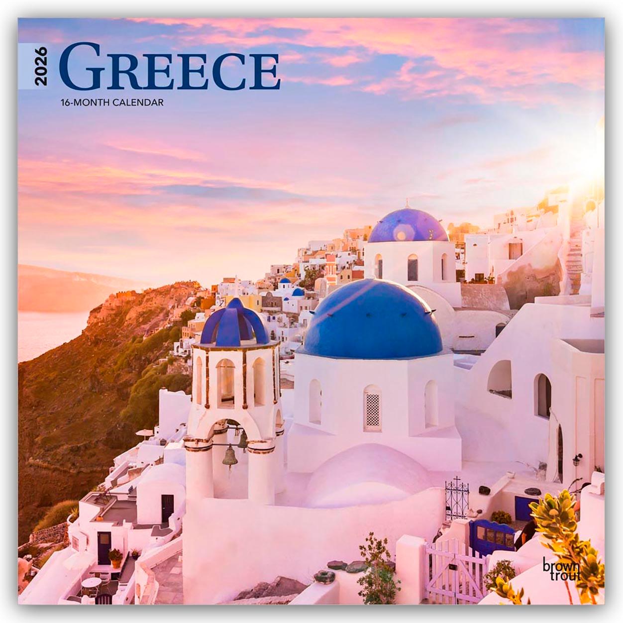 Vorderes Coverbild Greece - Griechenland 2026 - 16-Monatskalender