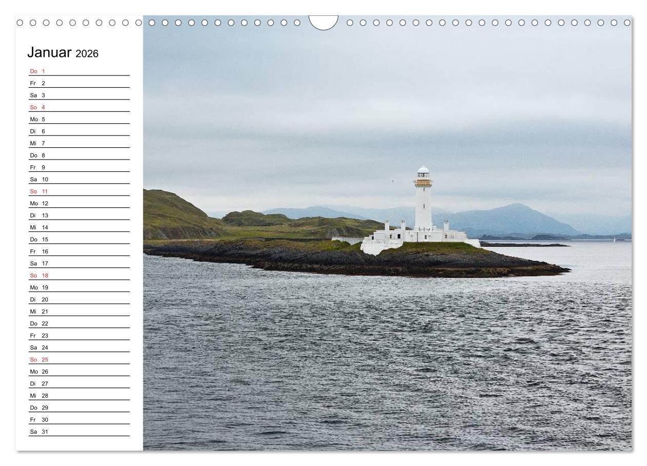 Beispielinhalt (Bild) Schottland - grandiose Landschaften im Westen (Wandkalender 2026 DIN A3 quer), CALVENDO Monatskalender