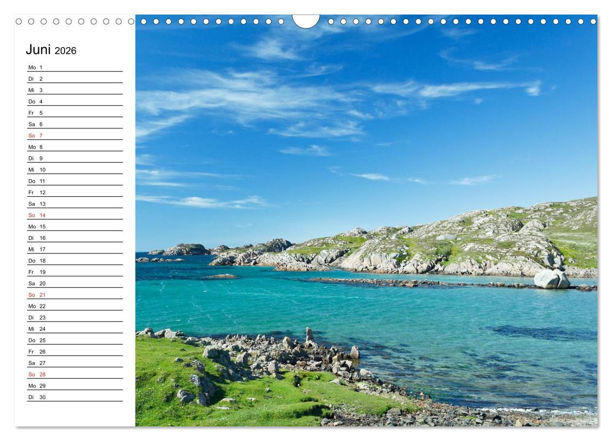 Beispielinhalt (Bild) Schottland - grandiose Landschaften im Westen (Wandkalender 2026 DIN A3 quer), CALVENDO Monatskalender