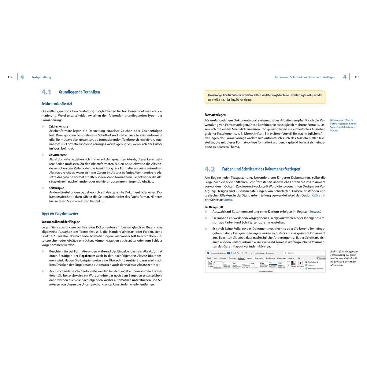 Beispielinhalt (Bild) Word 2024 - Stufe 1: Grundlagen