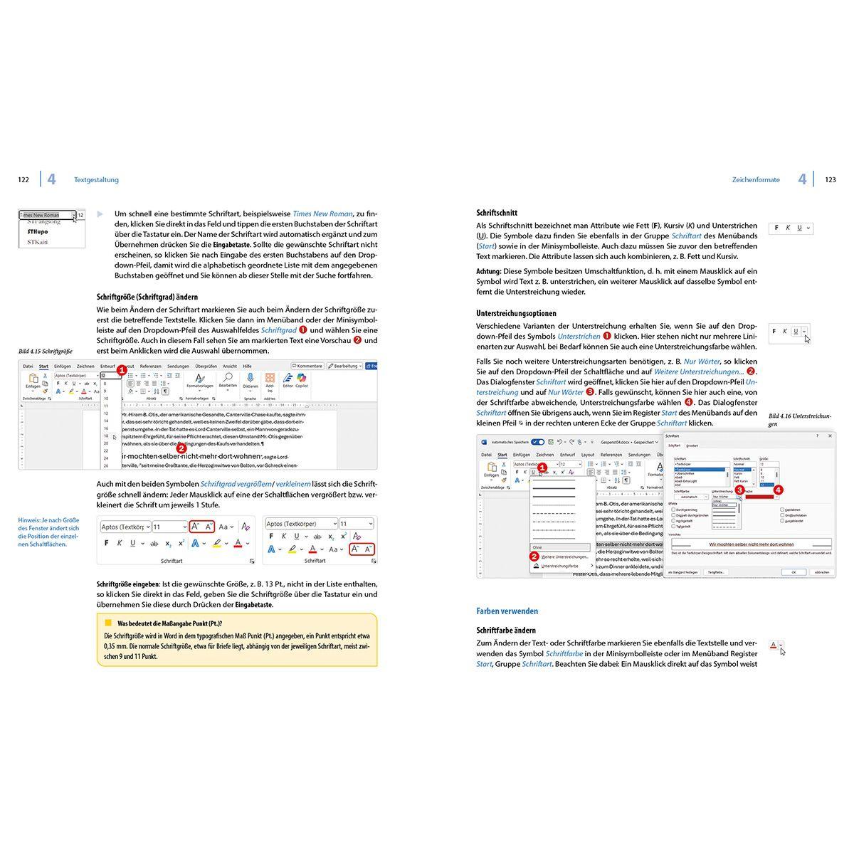 Beispielinhalt (Bild) Word 2024 - Stufe 1: Grundlagen