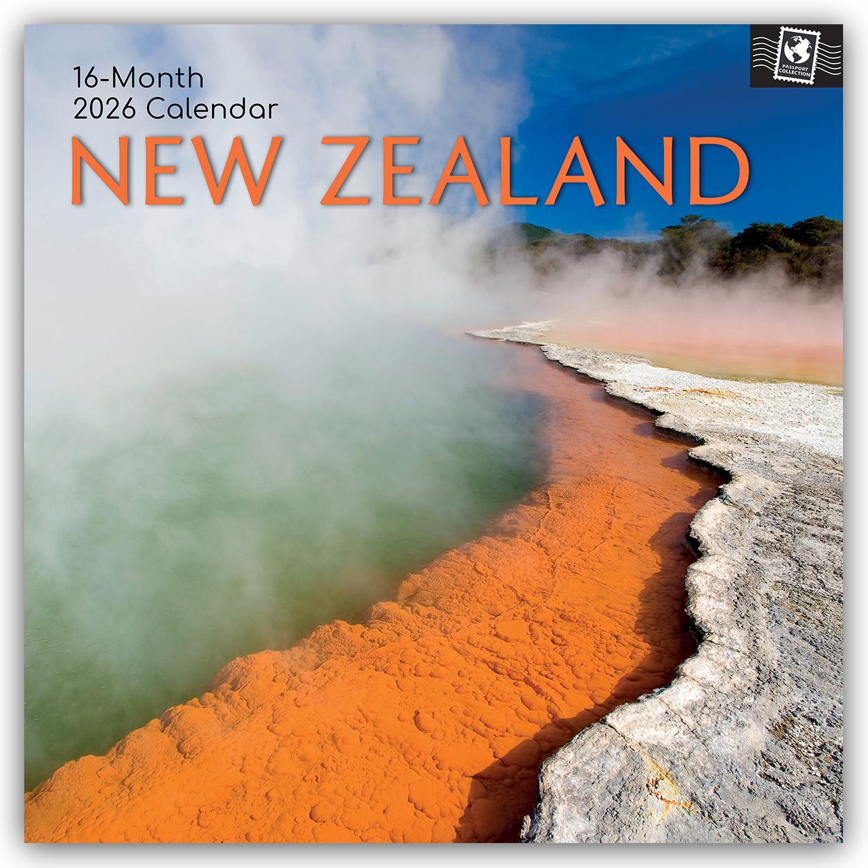 Vorderes Coverbild New Zealand - Neuseeland 2026 - 16-Monatskalender