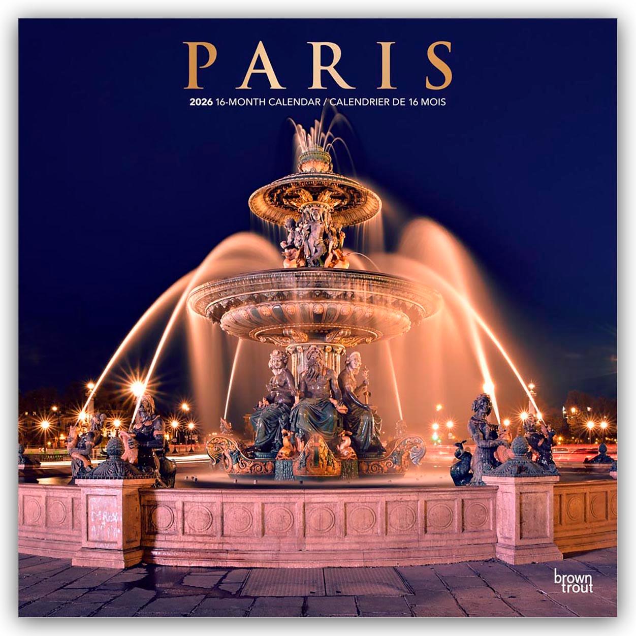 Vorderes Coverbild Paris 2026 - 16-Monatskalender