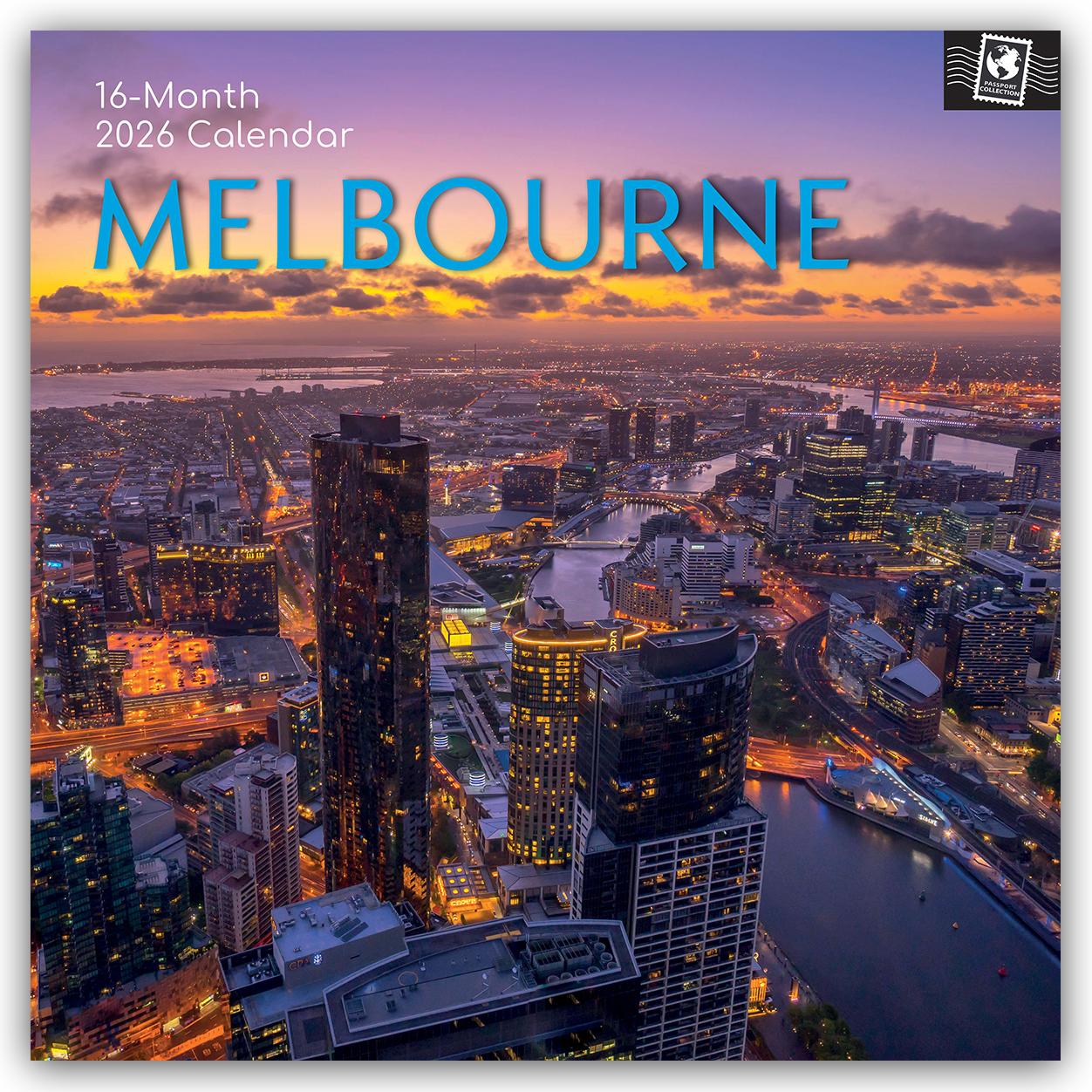 Vorderes Coverbild Melbourne 2026 - 16-Monatskalender