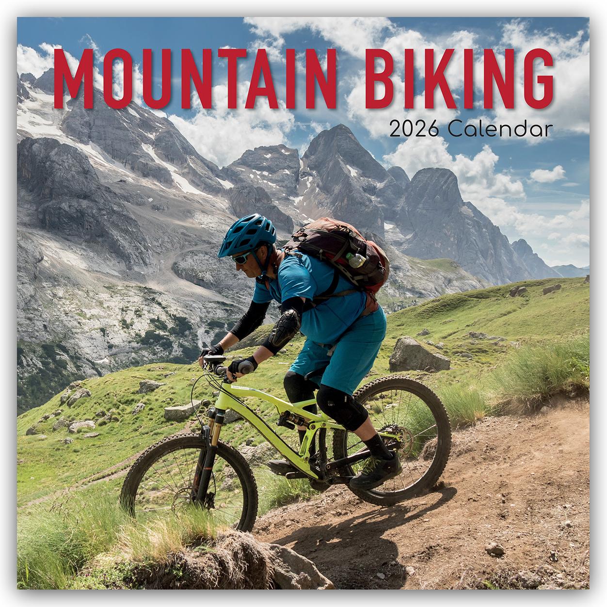 Vorderes Coverbild Mountain Biking - Mountainbiken 2026 - 16-Monatskalender