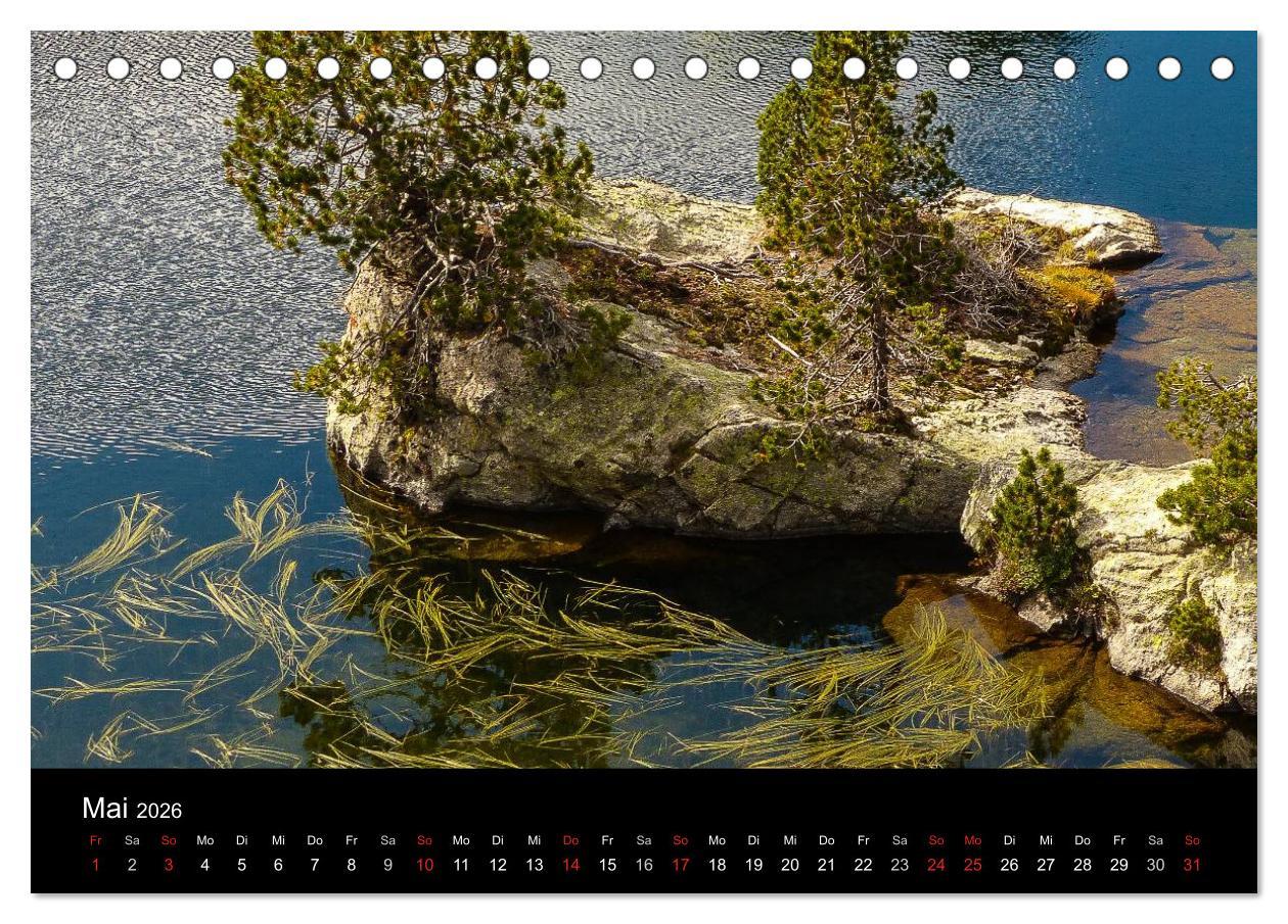Beispielinhalt (Bild) Spanische - Pyrenäen Carros de Foc (Tischkalender 2026 DIN A5 quer), CALVENDO Monatskalender