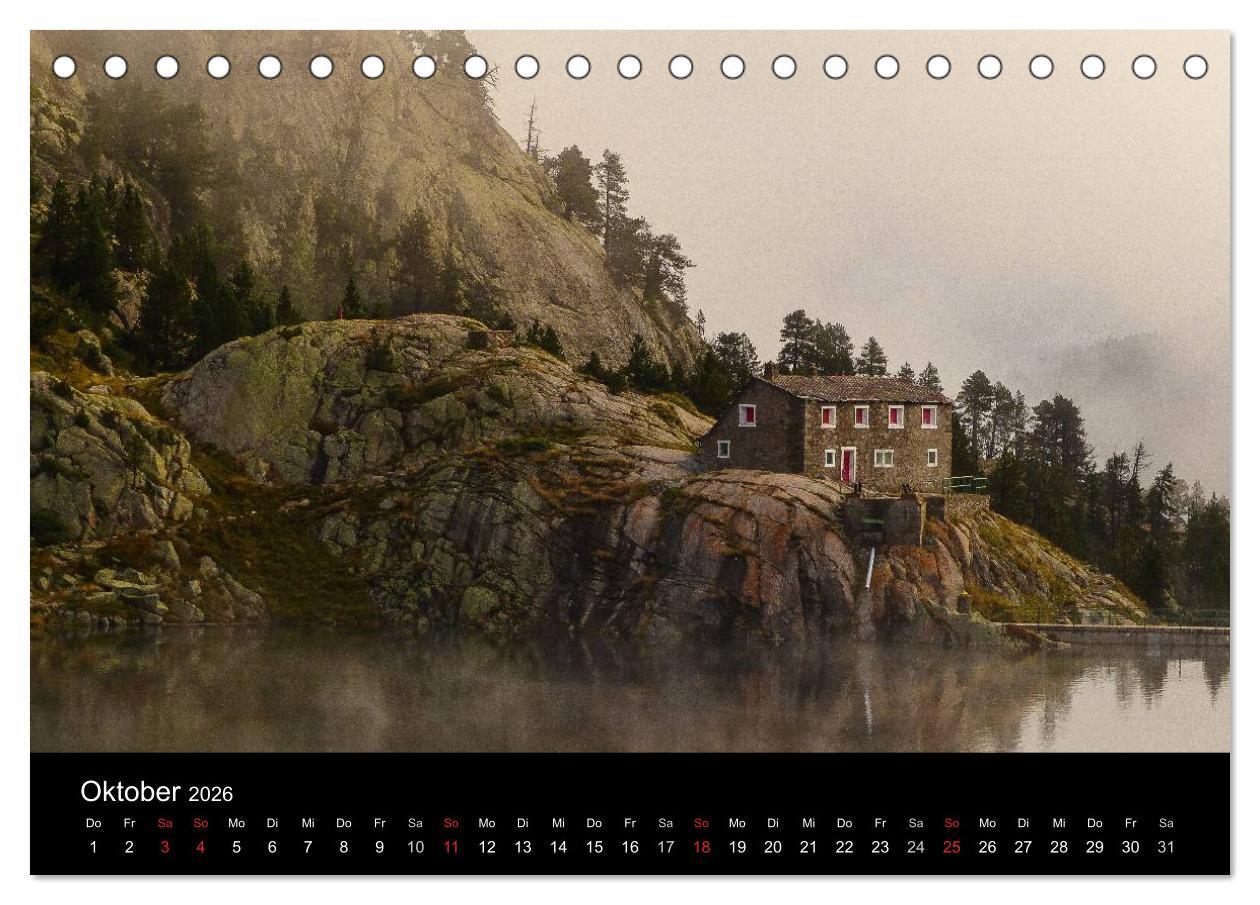 Beispielinhalt (Bild) Spanische - Pyrenäen Carros de Foc (Tischkalender 2026 DIN A5 quer), CALVENDO Monatskalender