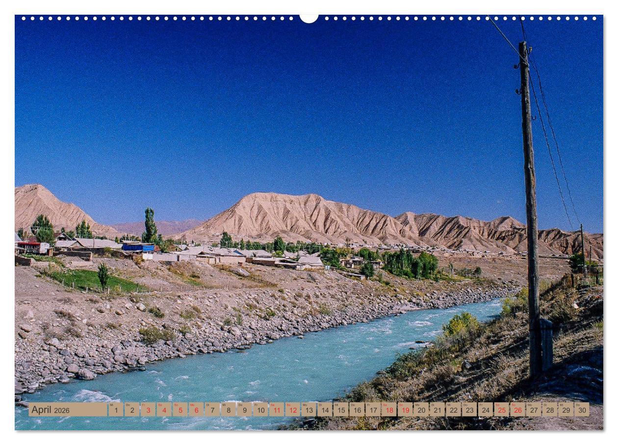 Beispielinhalt (Bild) Seidenstraße - Khiva bis Lanzhou (Wandkalender 2026 DIN A2 quer), CALVENDO Monatskalender