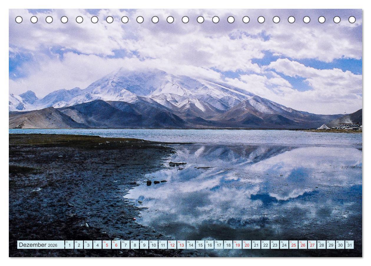 Beispielinhalt (Bild) Seidenstraße - Khiva bis Lanzhou (Tischkalender 2026 DIN A5 quer), CALVENDO Monatskalender