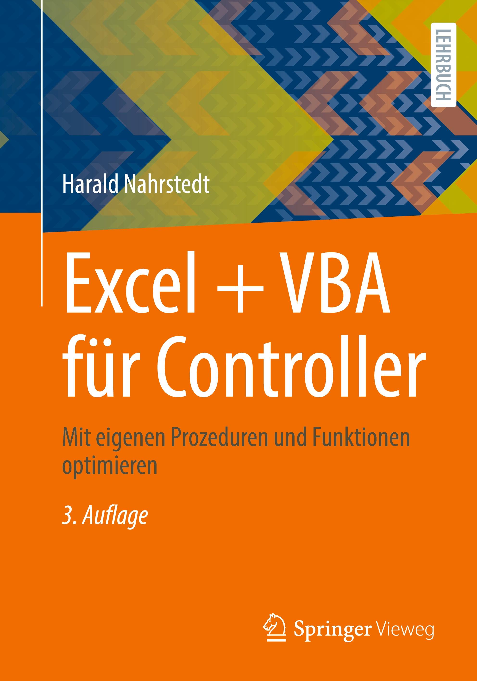 Vorderes Coverbild Excel + VBA für Controller
