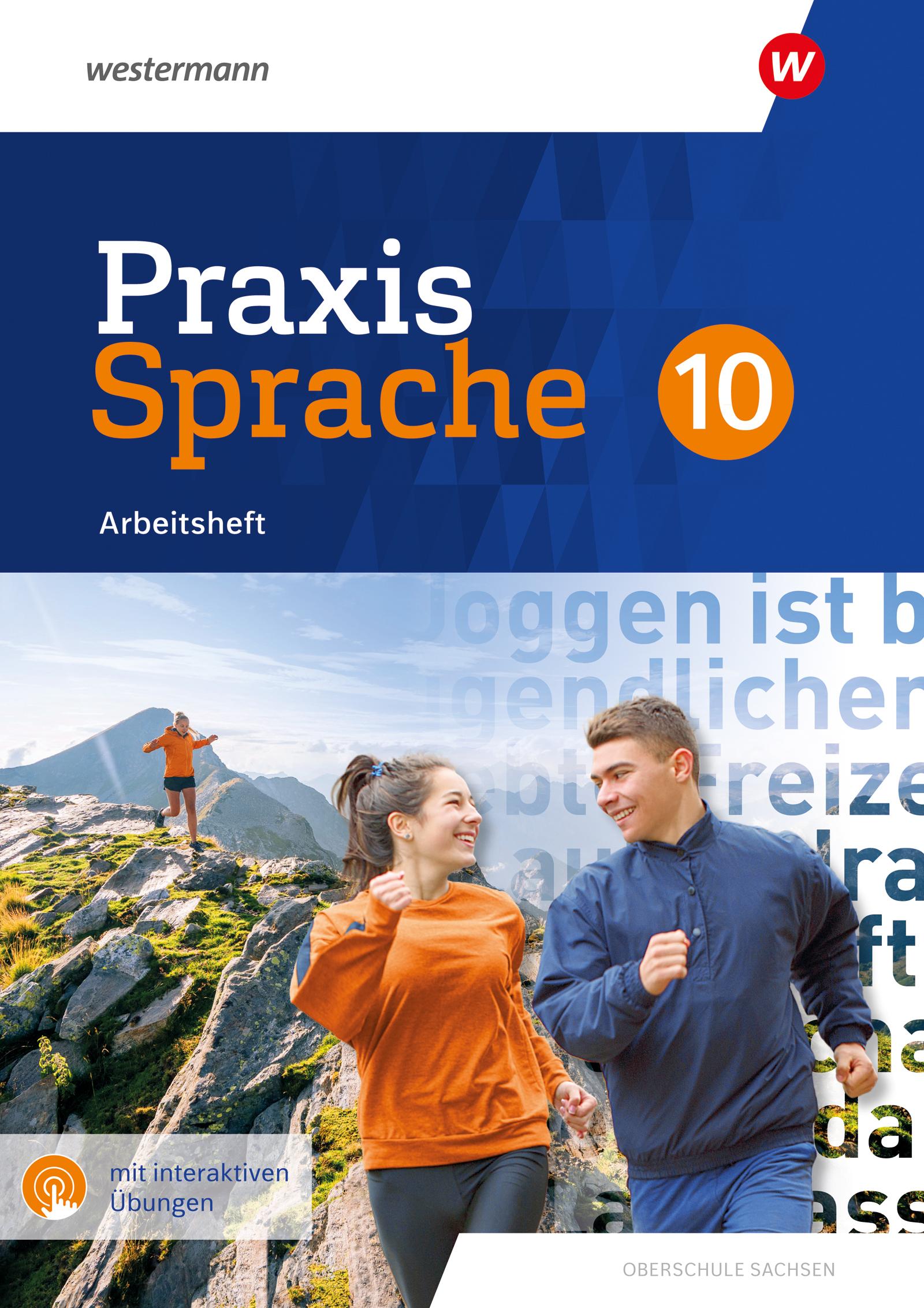 Vorderes Coverbild Praxis Sprache. Arbeitsheft 10 mit interaktiven Übungen. Differenzierende Ausgabe. Sachsen