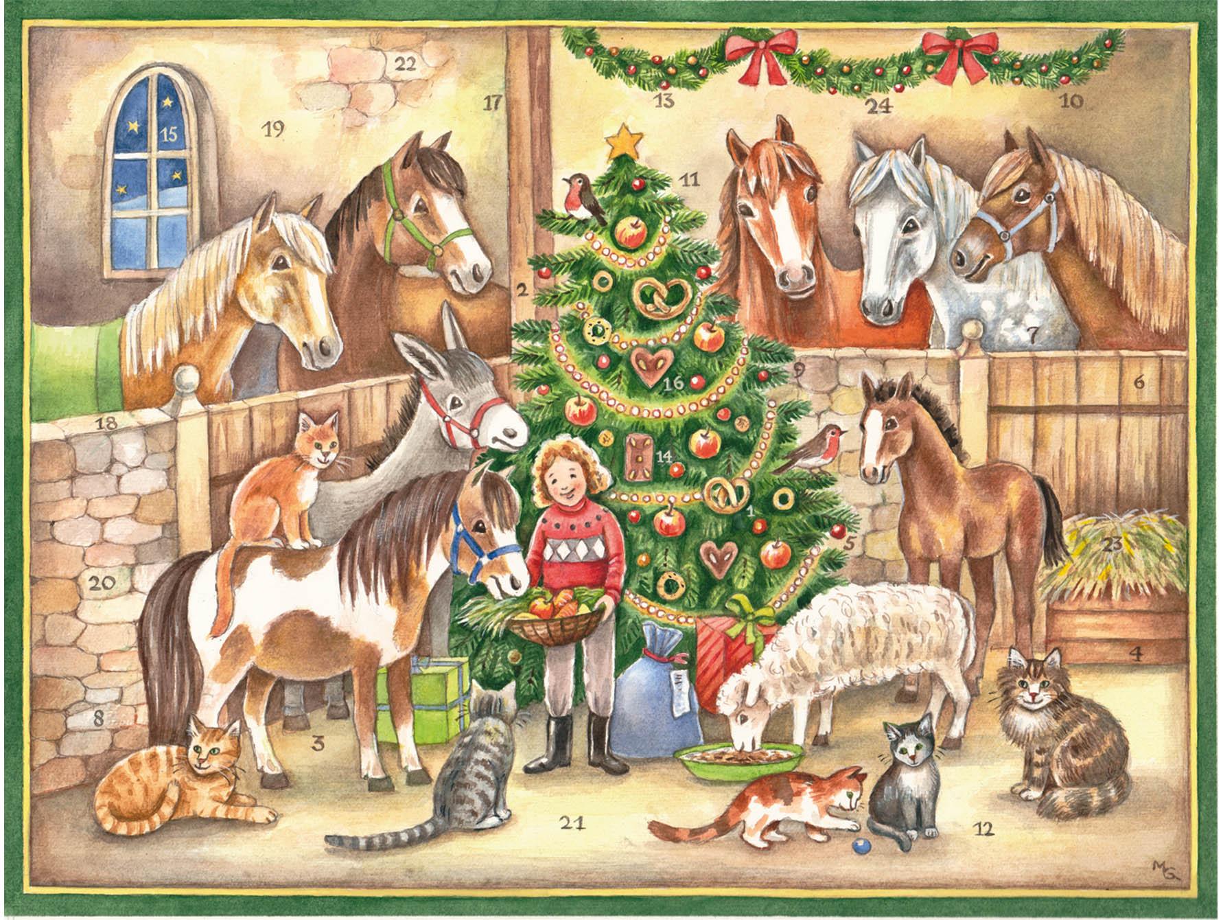 Vorderes Coverbild Adventskalender "Am Stall"