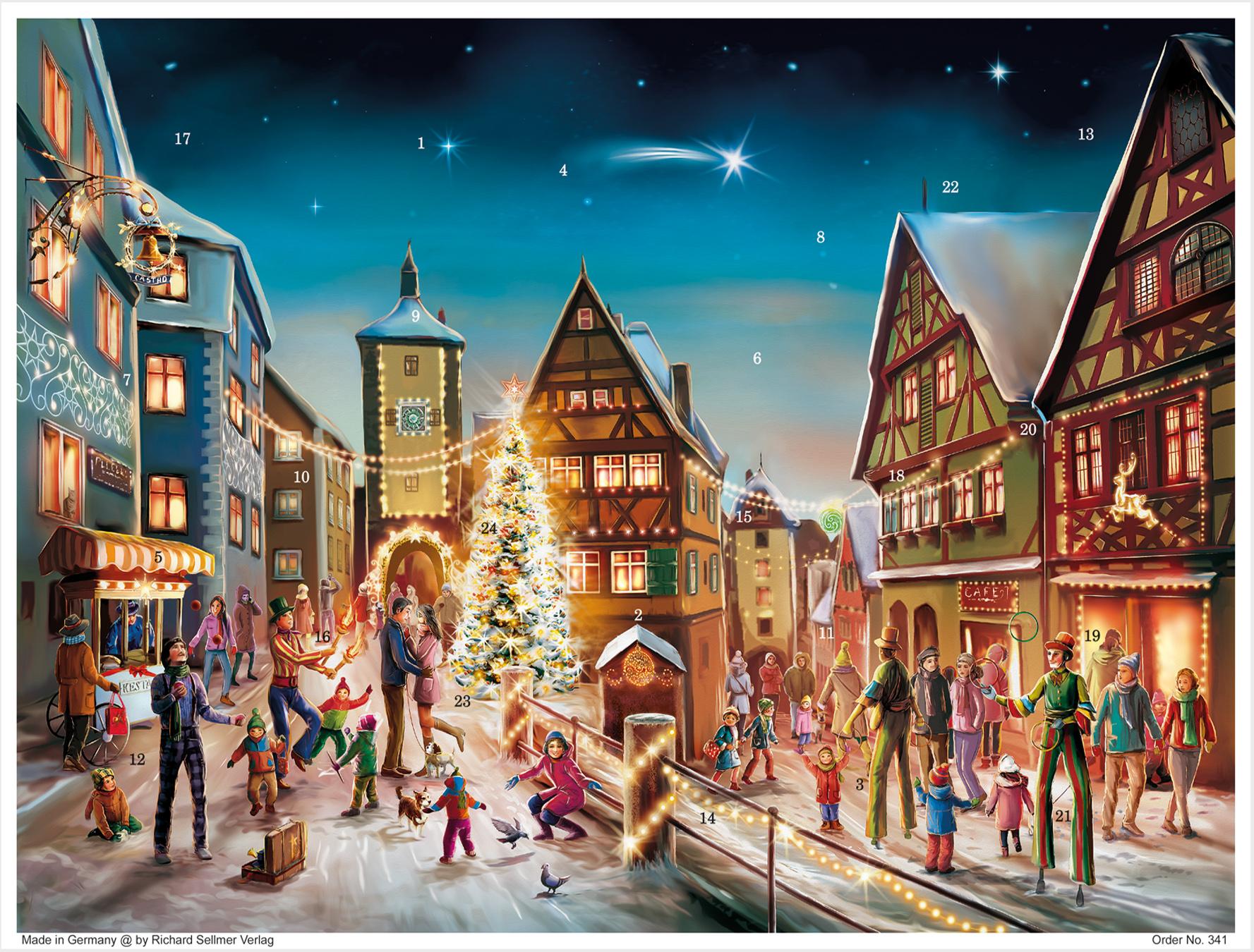 Vorderes Coverbild Adventskalender "Rothenburg Plönlein"
