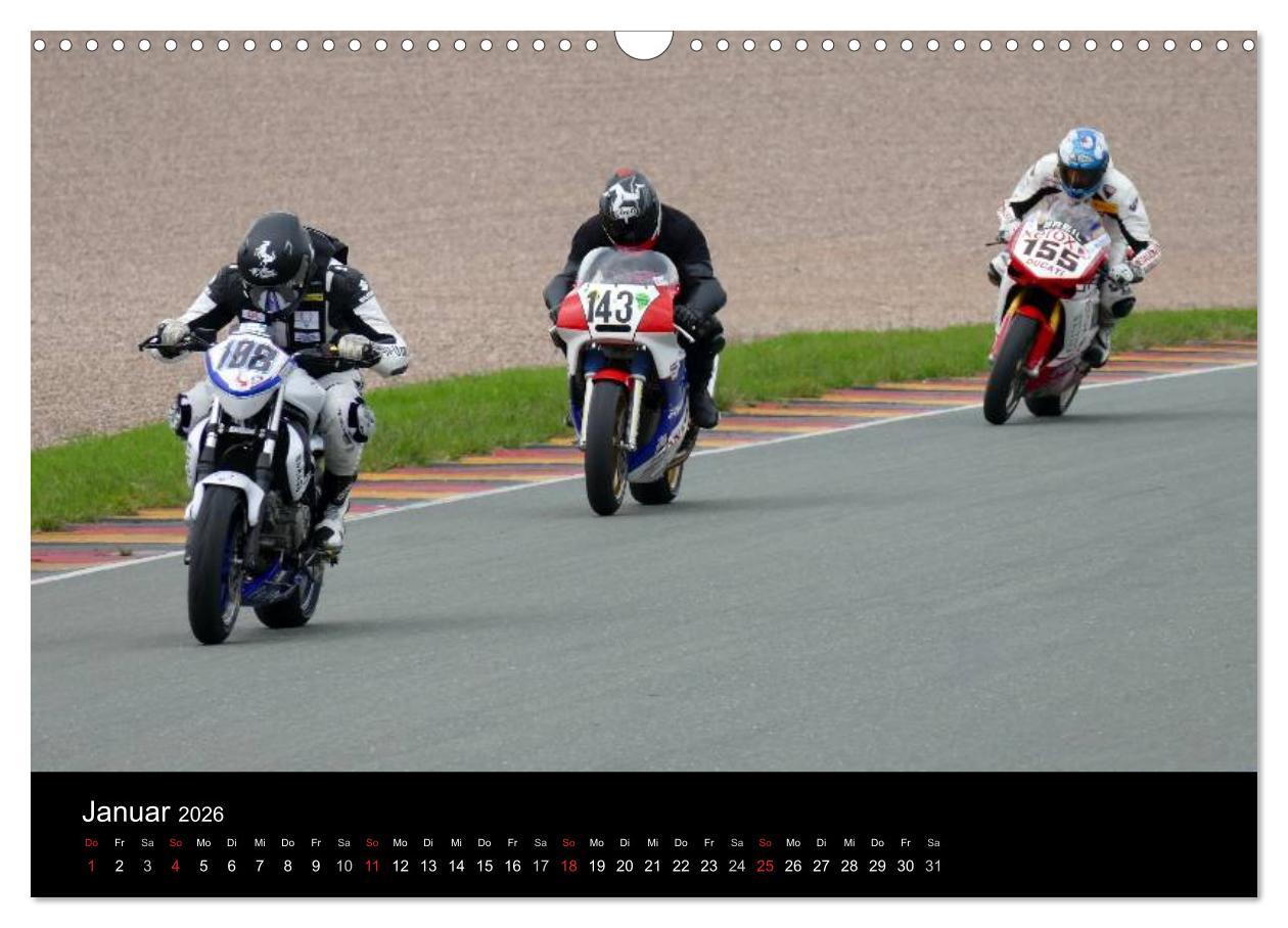 Beispielinhalt (Bild) Sachsenring Classic (Wandkalender 2026 DIN A3 quer), CALVENDO Monatskalender