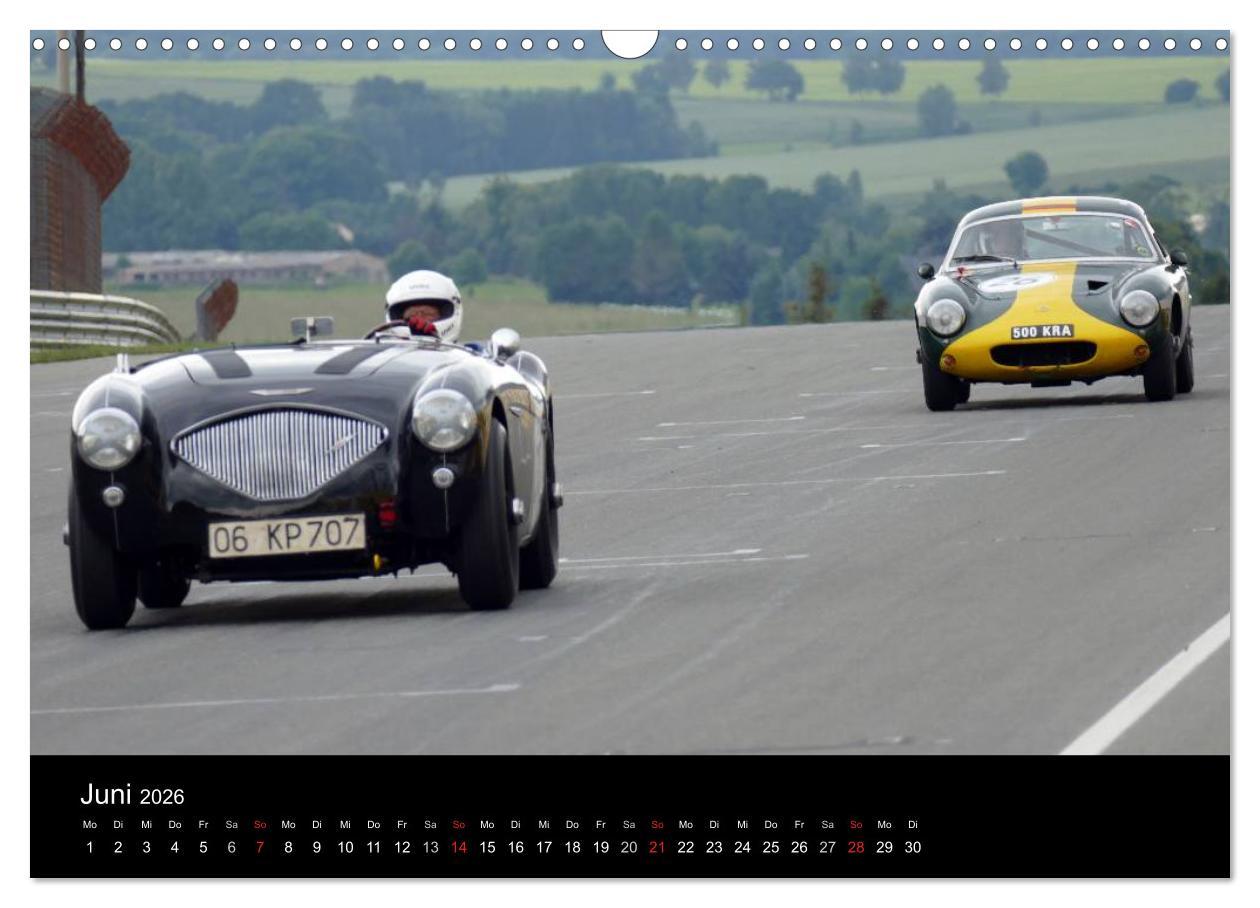 Beispielinhalt (Bild) Sachsenring Classic (Wandkalender 2026 DIN A3 quer), CALVENDO Monatskalender