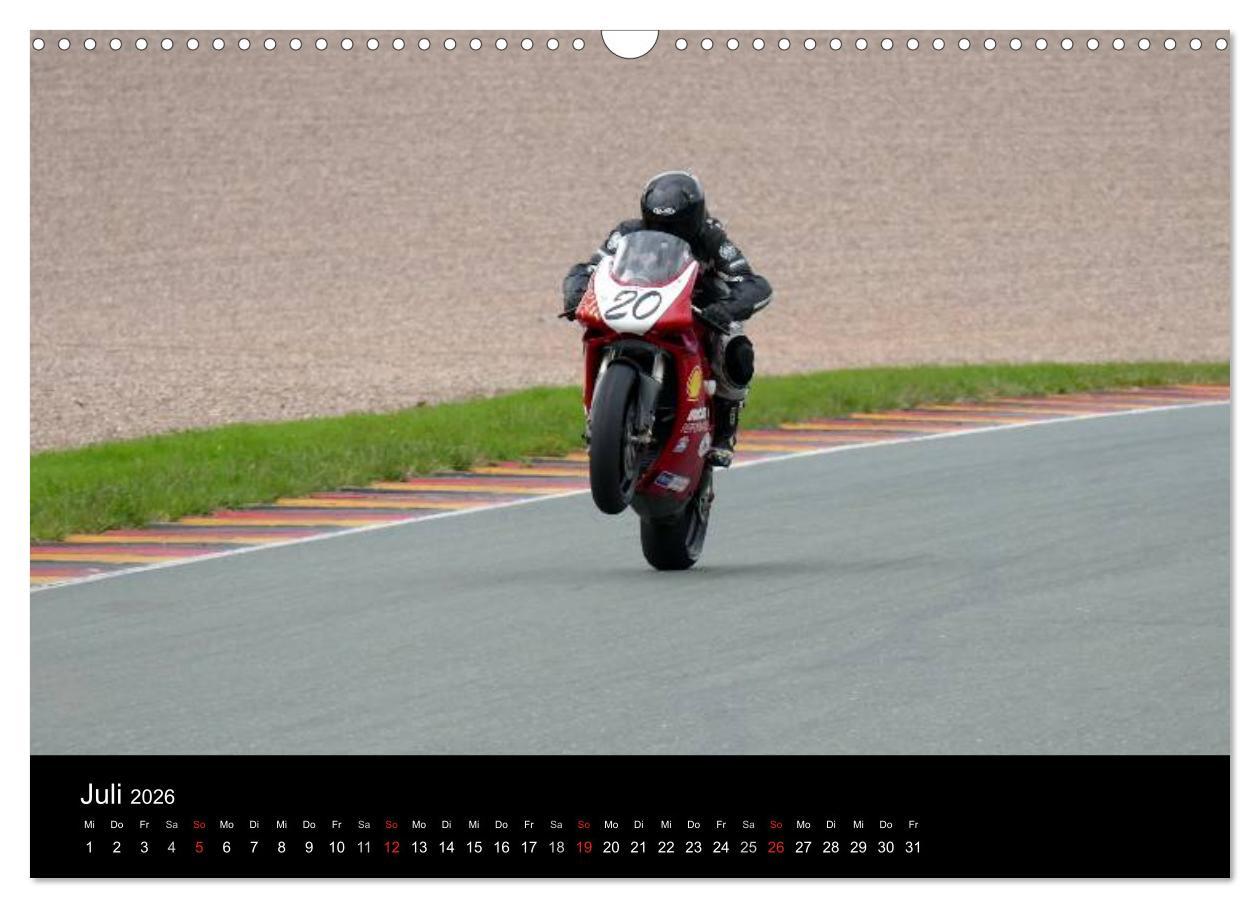 Beispielinhalt (Bild) Sachsenring Classic (Wandkalender 2026 DIN A3 quer), CALVENDO Monatskalender