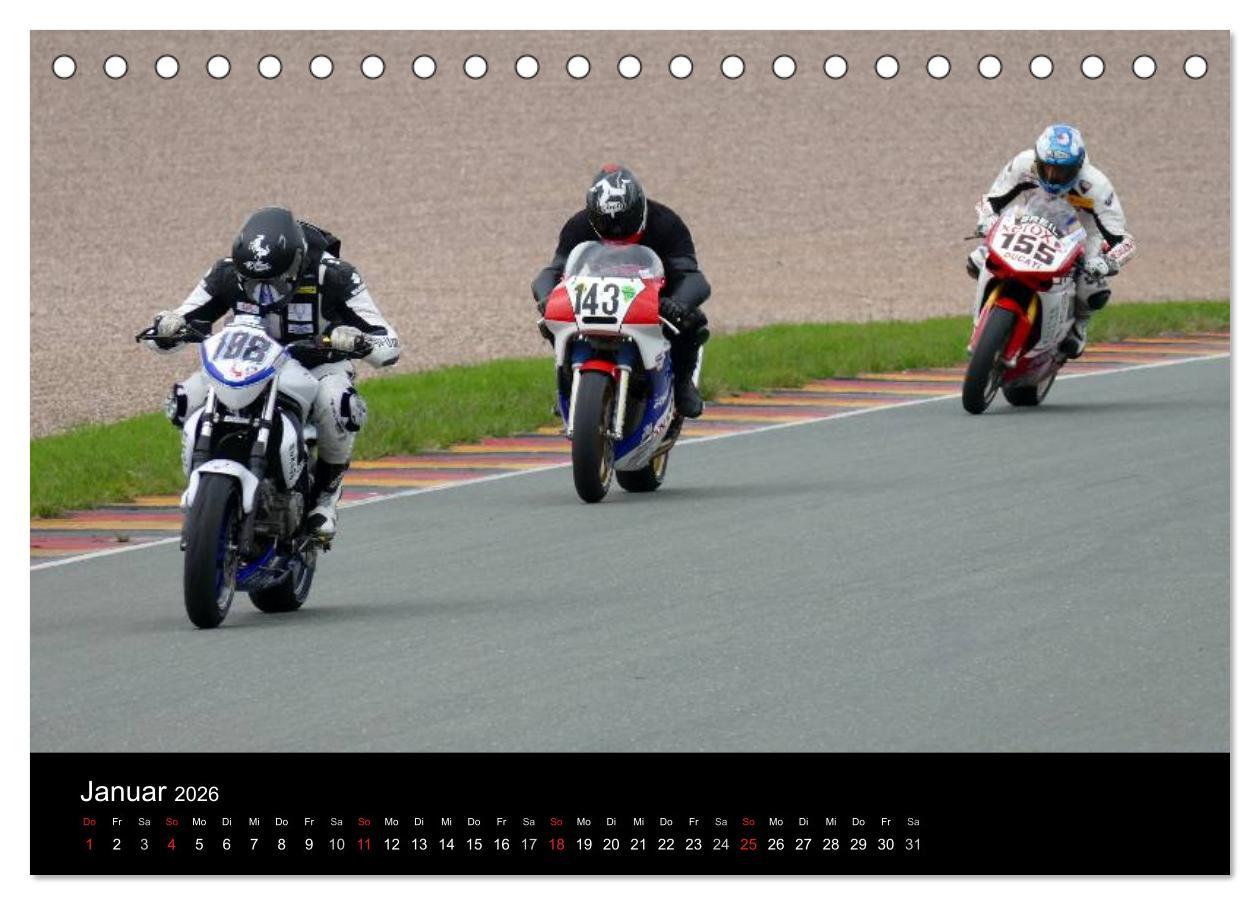 Beispielinhalt (Bild) Sachsenring Classic (Tischkalender 2026 DIN A5 quer), CALVENDO Monatskalender
