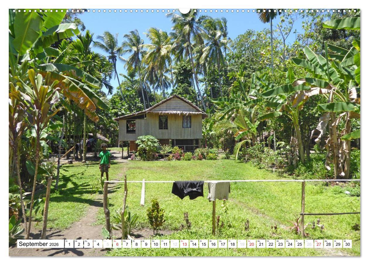 Beispielinhalt (Bild) Papua-Neuguinea Geheimnisvolle Inselwelt (hochwertiger Premium Wandkalender 2026 DIN A2 quer), Kunstdruck in Hochglanz