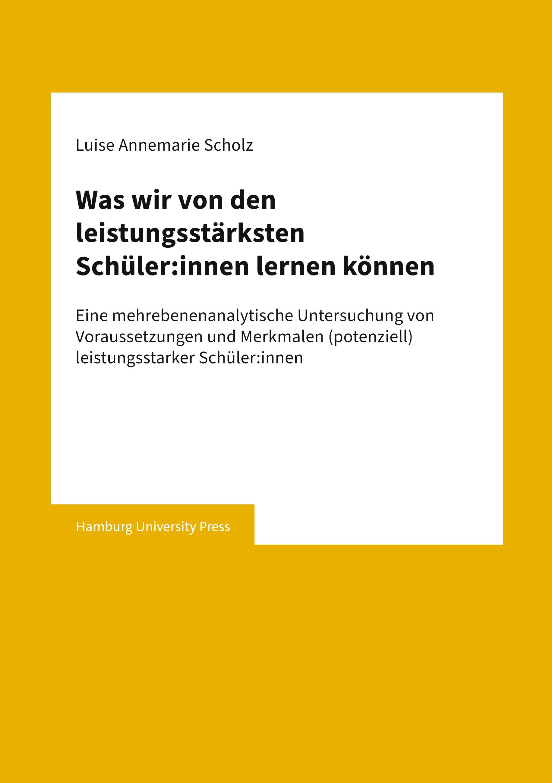 Vorderes Coverbild Was wir von den leistungsstärksten Schüler:innen lernen können