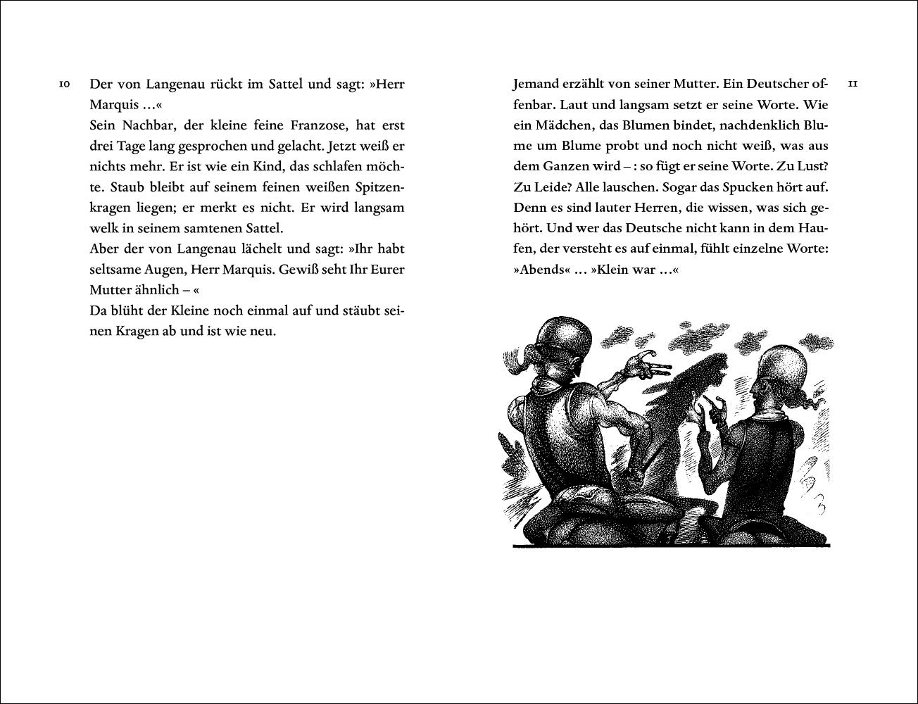 Beispielinhalt (Bild) Die Weise von Liebe und Tod des Cornets Christoph Rilke