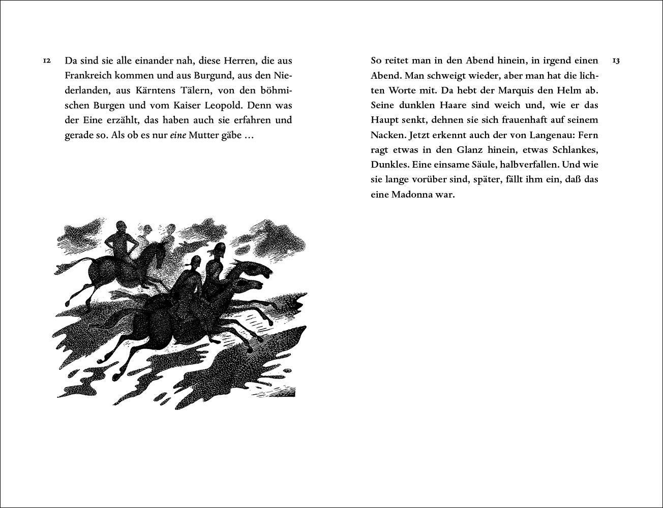 Beispielinhalt (Bild) Die Weise von Liebe und Tod des Cornets Christoph Rilke