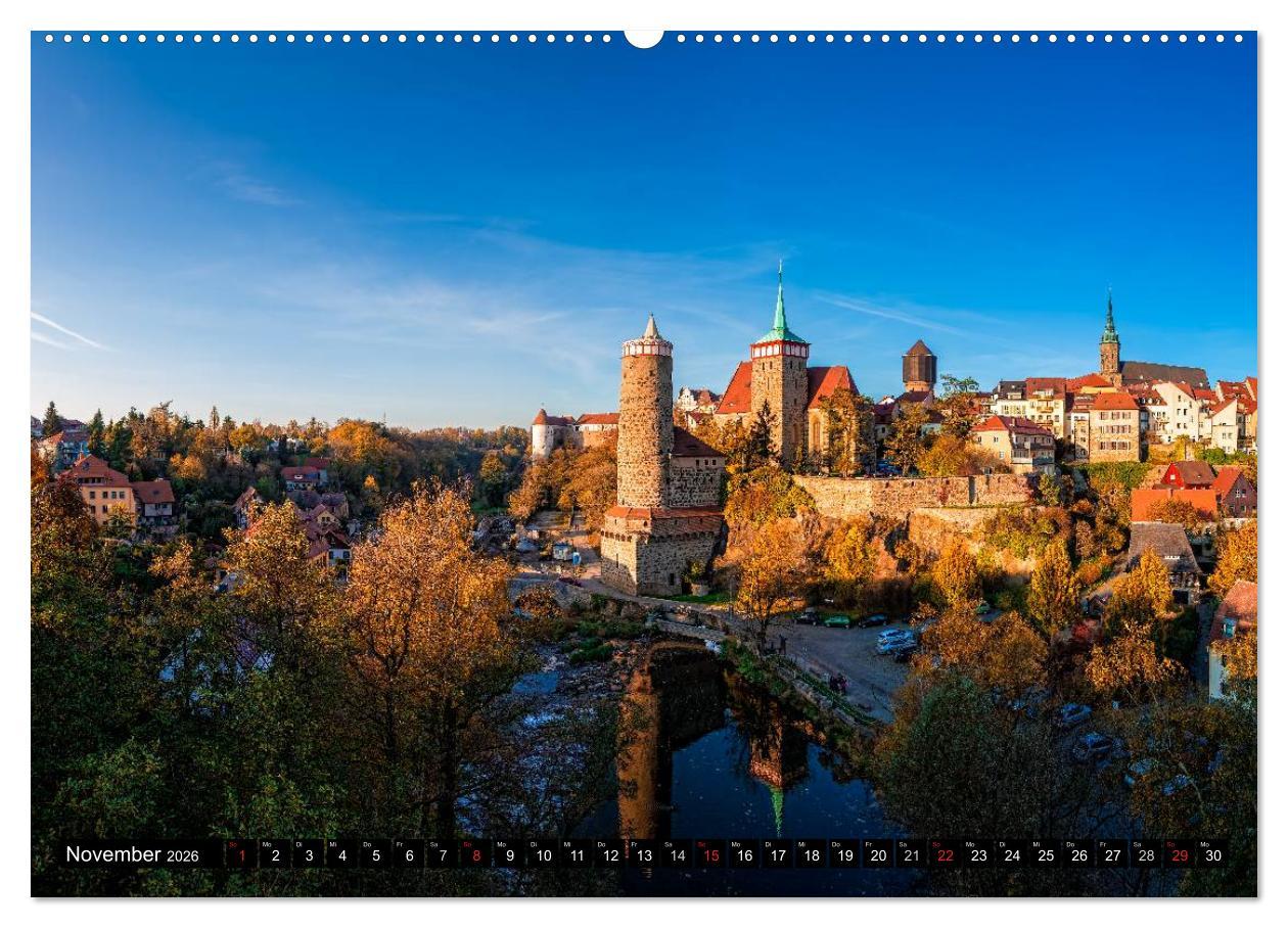 Beispielinhalt (Bild) Sachsens Schlösser (Wandkalender 2026 DIN A2 quer), CALVENDO Monatskalender