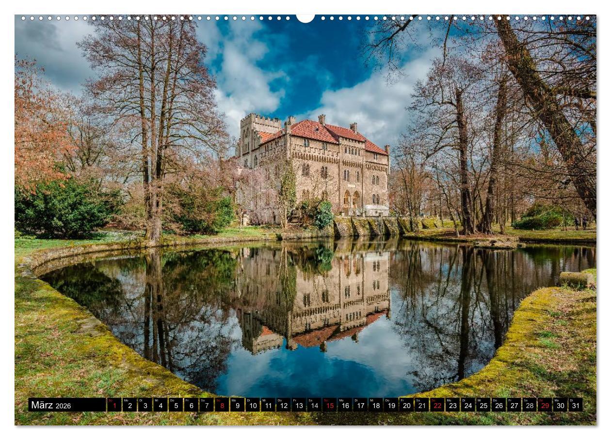 Beispielinhalt (Bild) Sachsens Schlösser (Wandkalender 2026 DIN A2 quer), CALVENDO Monatskalender