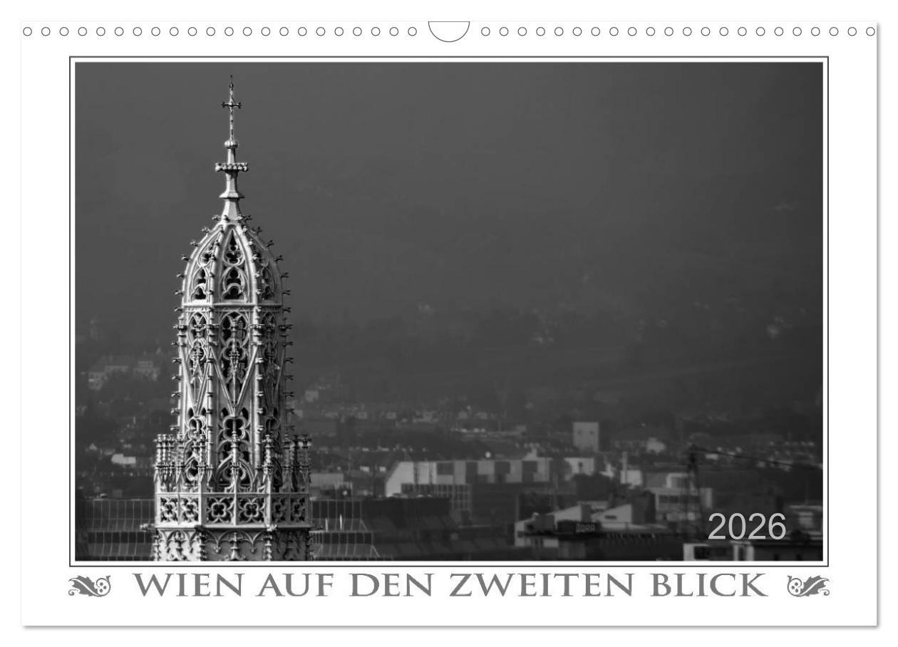 Vorderes Coverbild Wien auf den zweiten Blick (Wandkalender 2026 DIN A3 quer), CALVENDO Monatskalender