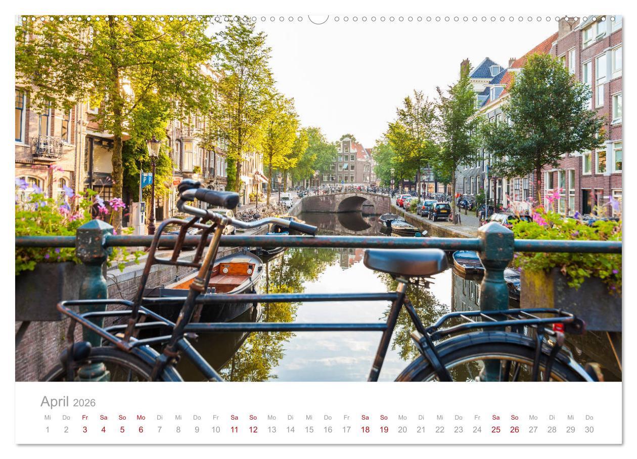 Beispielinhalt (Bild) AMSTERDAM Impressionen (Wandkalender 2026 DIN A2 quer), CALVENDO Monatskalender