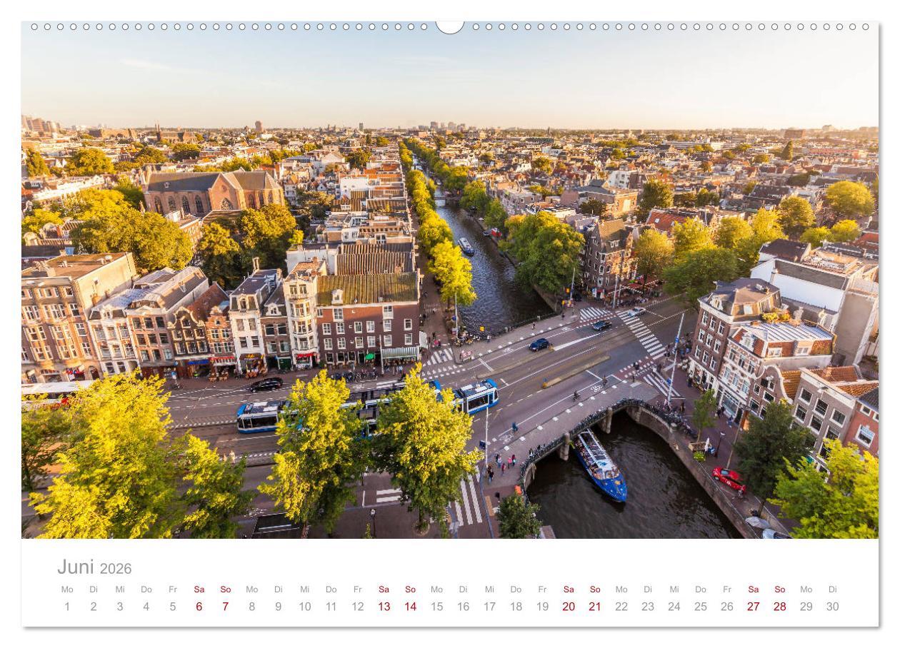Beispielinhalt (Bild) AMSTERDAM Impressionen (Wandkalender 2026 DIN A2 quer), CALVENDO Monatskalender