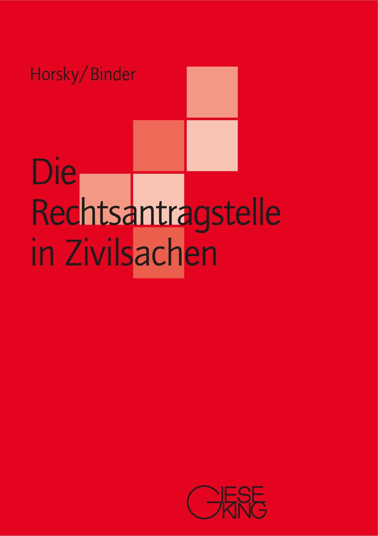Vorderes Coverbild Die Rechtsantragstelle in Zivilsachen