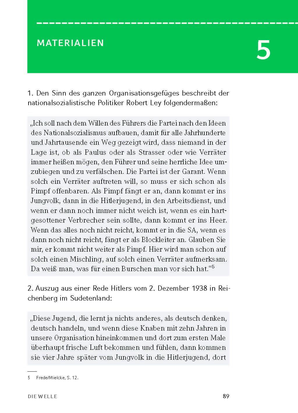 Beispielinhalt (Bild) Die Welle - Textanalyse und Interpretation