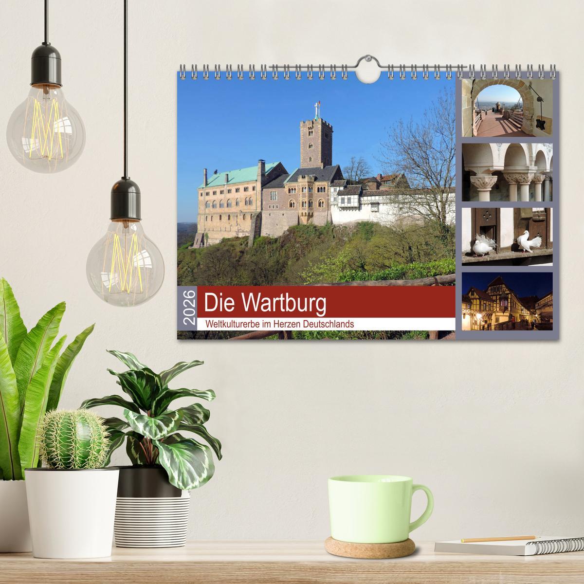 Beispielinhalt (Bild) Die Wartburg - Weltkulturerbe im Herzen Deutschlands (Wandkalender 2026 DIN A4 quer), CALVENDO Monatskalender