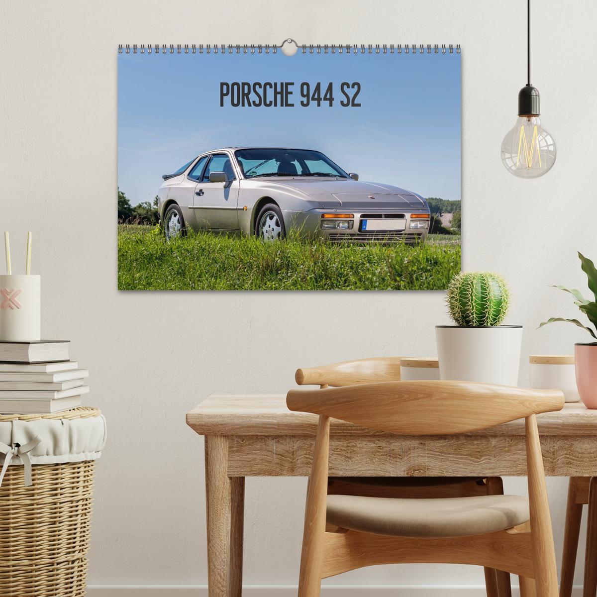 Beispielinhalt (Bild) Porsche 944 S2 (Wandkalender 2026 DIN A3 quer), CALVENDO Monatskalender