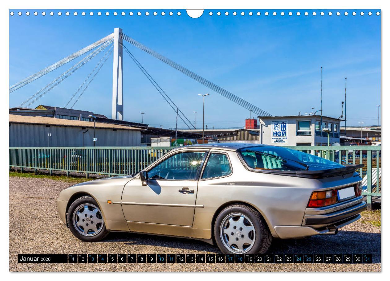 Beispielinhalt (Bild) Porsche 944 S2 (Wandkalender 2026 DIN A3 quer), CALVENDO Monatskalender
