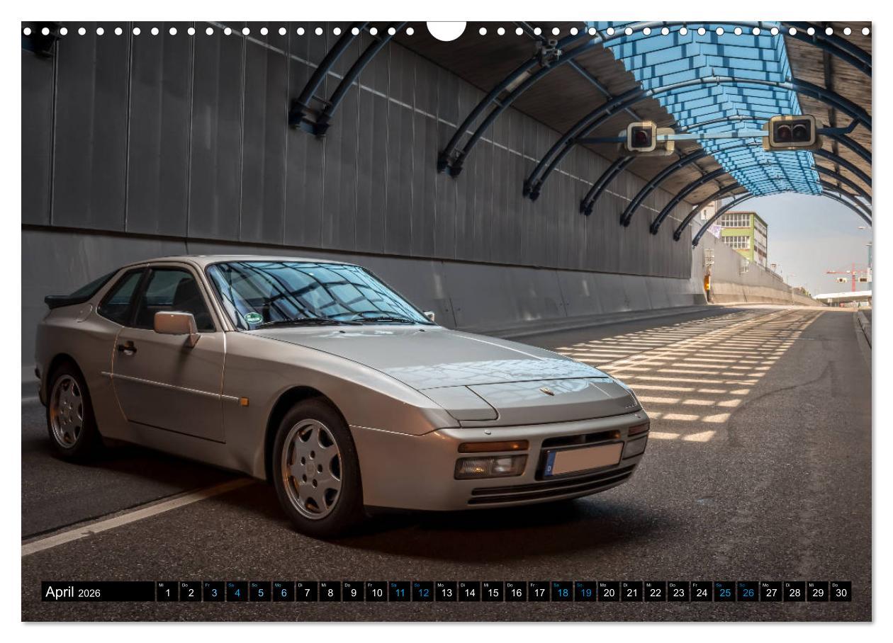 Beispielinhalt (Bild) Porsche 944 S2 (Wandkalender 2026 DIN A3 quer), CALVENDO Monatskalender