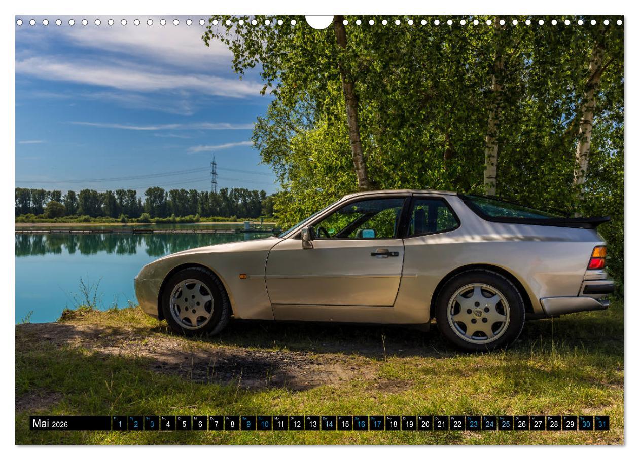 Beispielinhalt (Bild) Porsche 944 S2 (Wandkalender 2026 DIN A3 quer), CALVENDO Monatskalender
