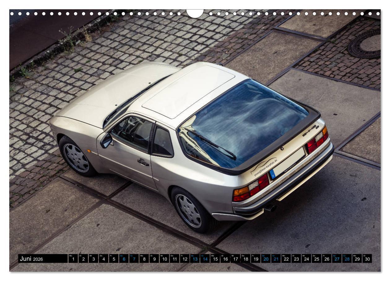 Beispielinhalt (Bild) Porsche 944 S2 (Wandkalender 2026 DIN A3 quer), CALVENDO Monatskalender