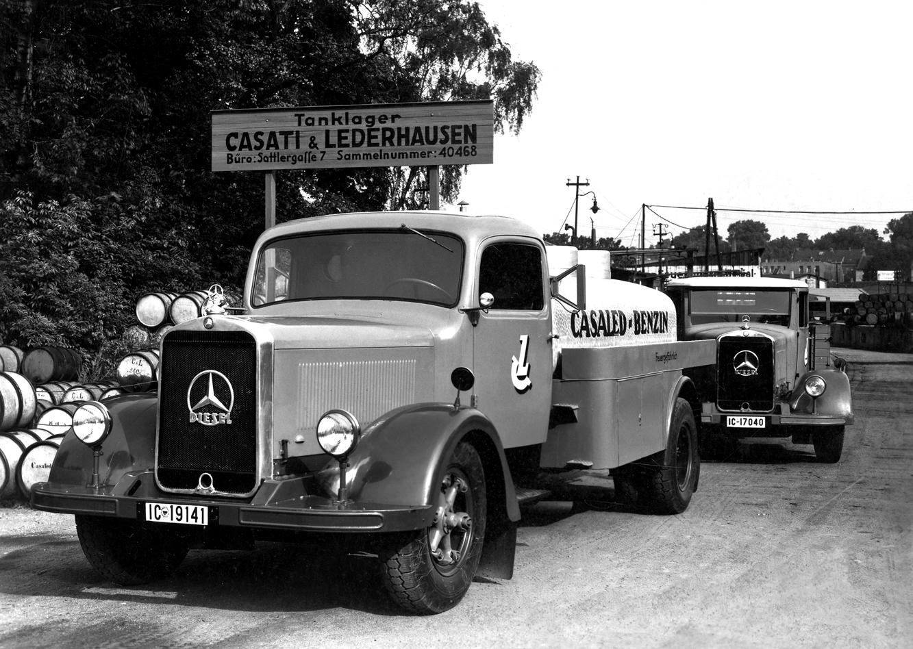 Beispielinhalt (Bild) Die mittleren Lastwagen von Mercedes-Benz bis 1945