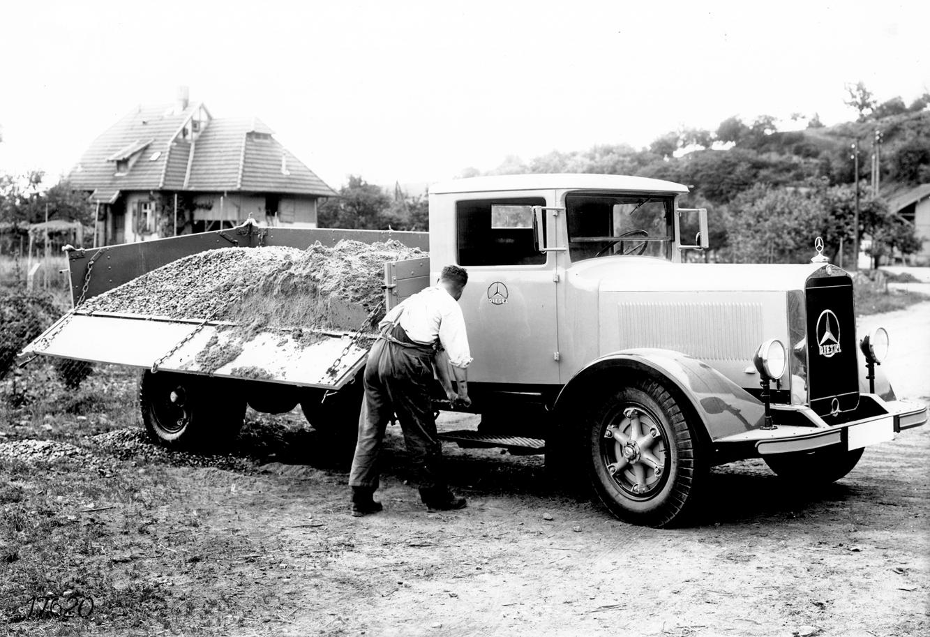 Beispielinhalt (Bild) Die mittleren Lastwagen von Mercedes-Benz bis 1945