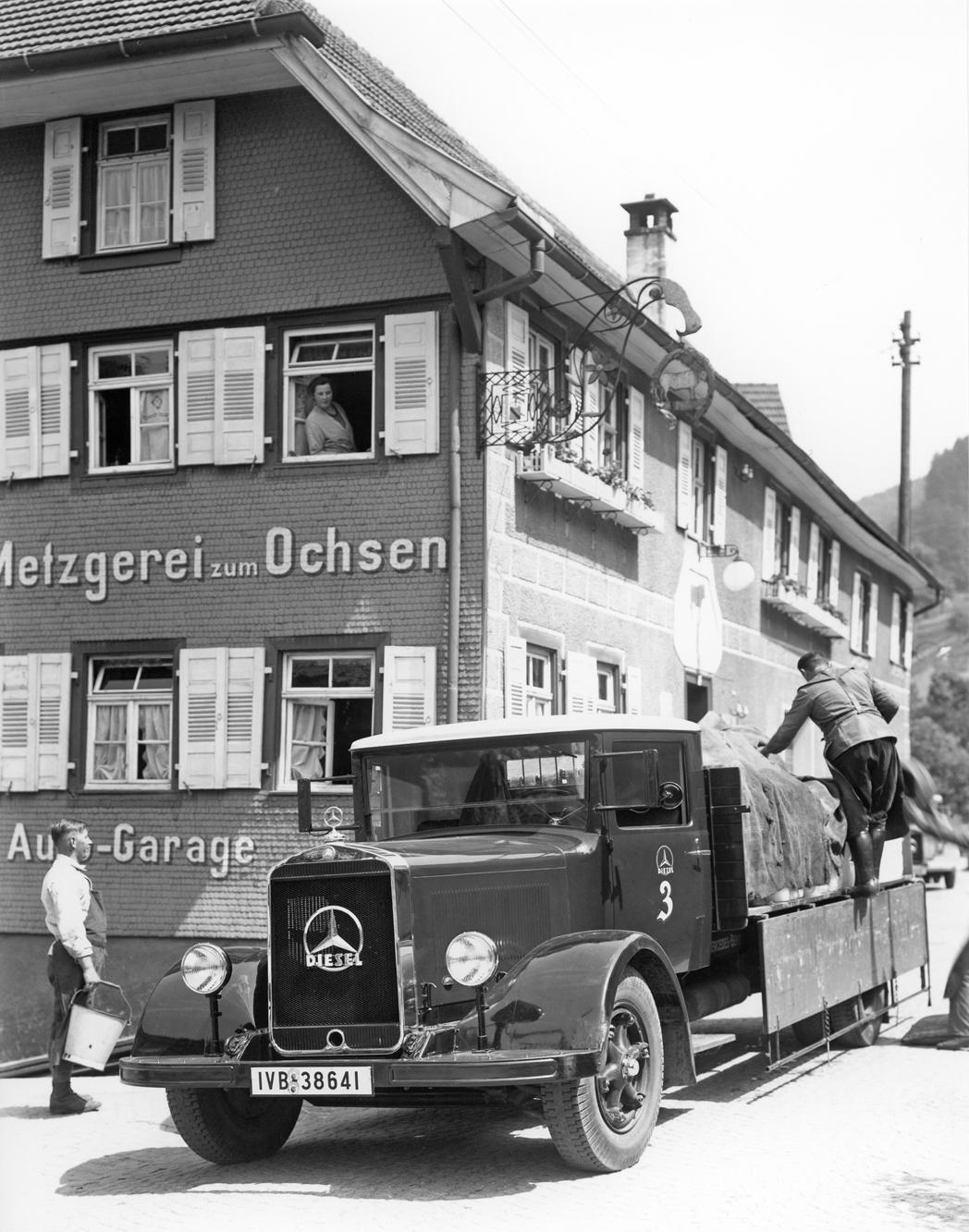 Beispielinhalt (Bild) Die mittleren Lastwagen von Mercedes-Benz bis 1945