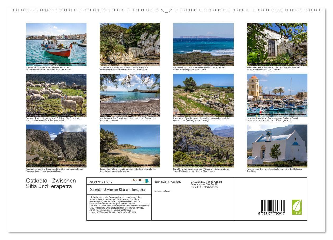Beispielinhalt (Bild) Ostkreta - Zwischen Sitia und Ierapetra (hochwertiger Premium Wandkalender 2026 DIN A2 quer), Kunstdruck in Hochglanz